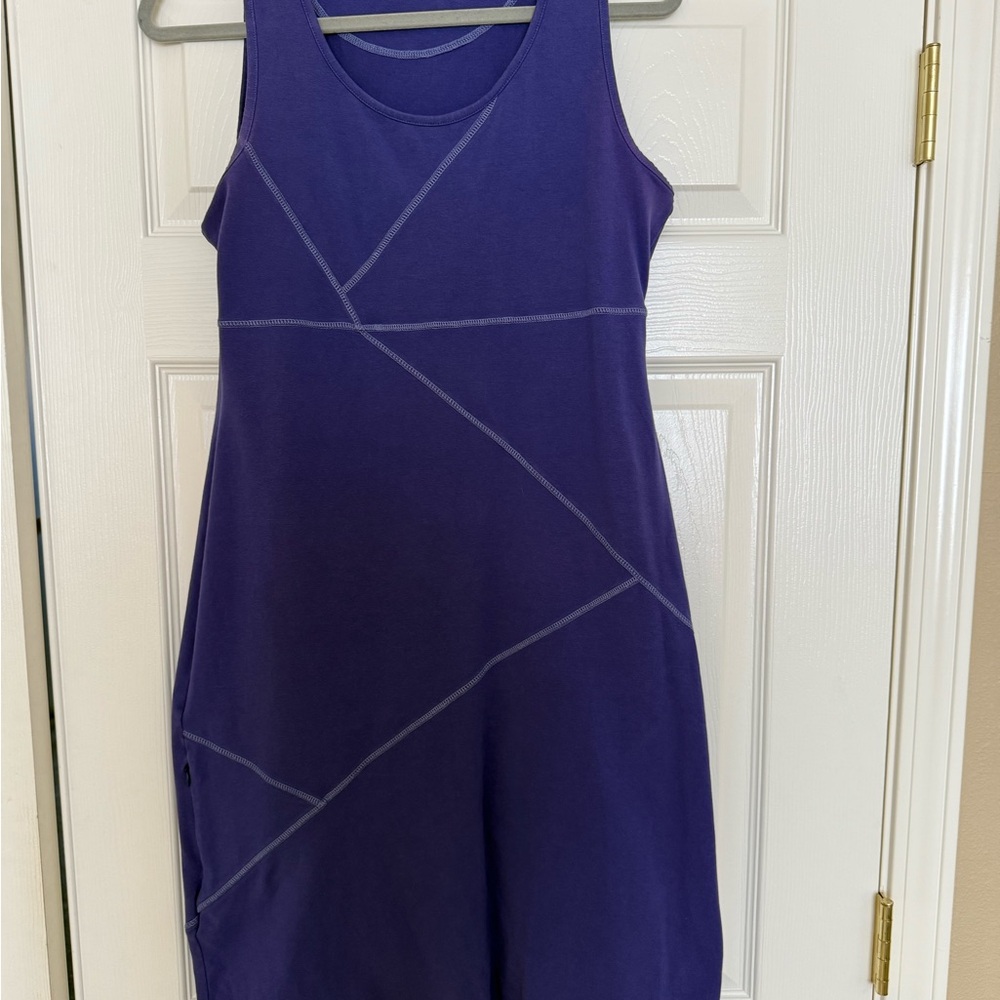 Athleta Purple Asymmetrical A-line Dress